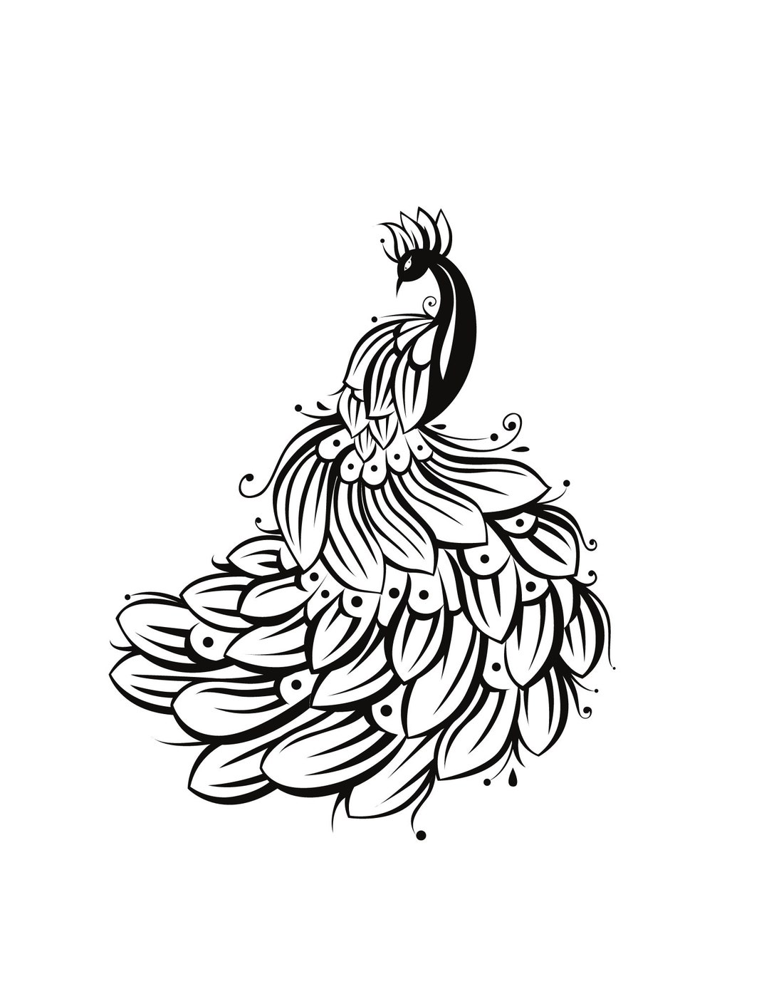 Peacock SVG Files for Cricut Instant Digital Download, Perfect for DIY