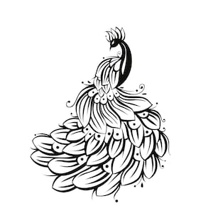 Peacock SVG Files for Cricut - Instant Digital Download, Perfect for DIY Projects and Crafts