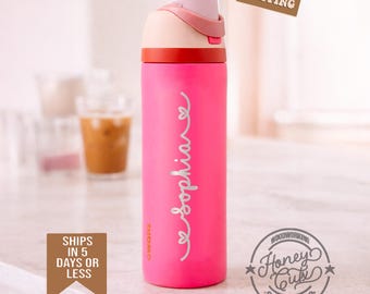 Easter Gift Personalized Owala 24 oz 32 oz Freesip Water Bottle Custom Engraved Name Stainless Steel Nonfood Gift for teen girls teen boys