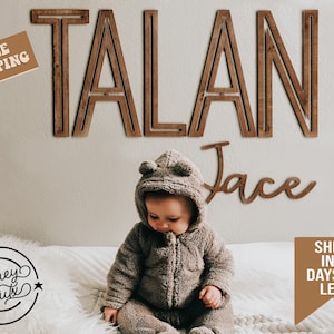 Large Wooden Name Sign Nursery Name sign, Custom Name Sign, Baby name sign, Personalized sign baby shower gift Crib Sign, Wooden letters
