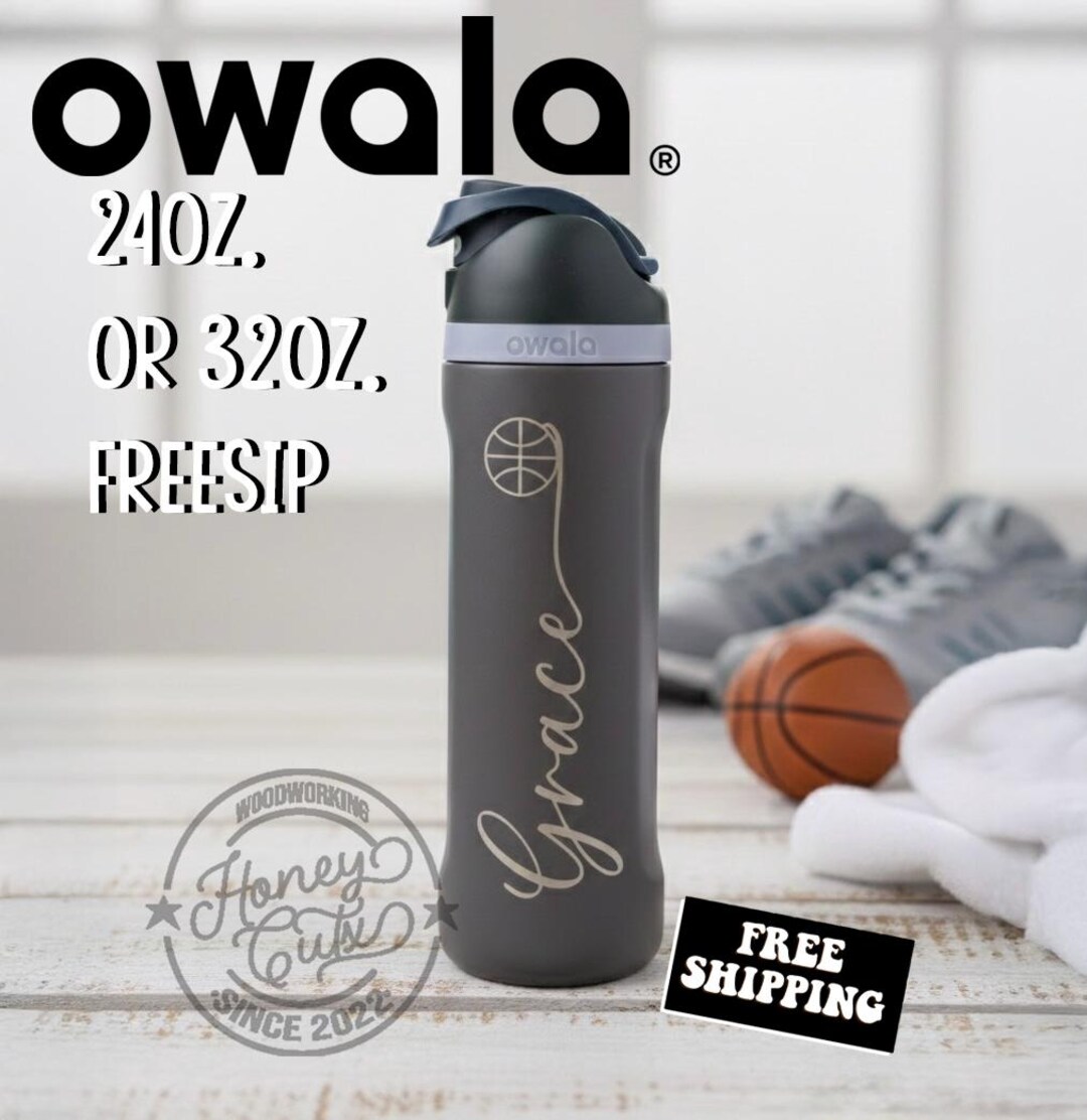Personalized Basketball Owala Water Bottle Sports Team 24oz 32oz ...