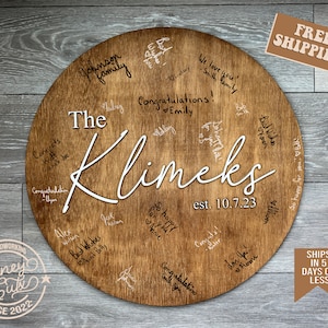 Custom Wedding Guest Book Decor Sign , Guest Book alternative , Last Name wooden sign , Layered Wood Wedding Sign , Wood Wedding Guest book