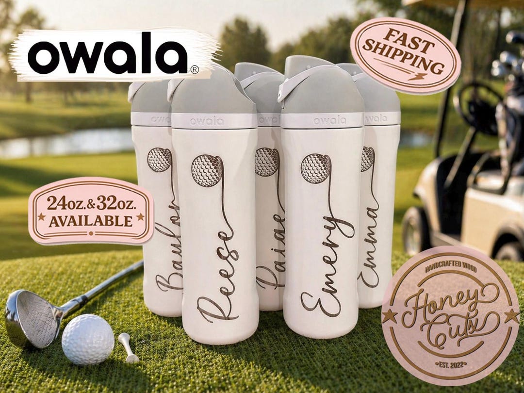 Personalized Golf Team Owala Water Bottle Sports Team 24oz 32oz Freesip ...