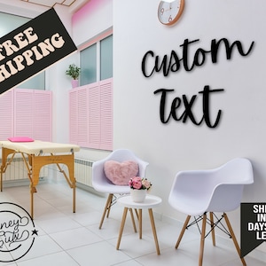 Custom logo sign Personalized wooden name sign Custom Wooden Words Sign Wall Logo Sign for Business Custom Word Sign Custom wooden sign