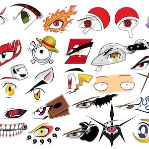 Anime Eyes Digital Download SVG, PNG