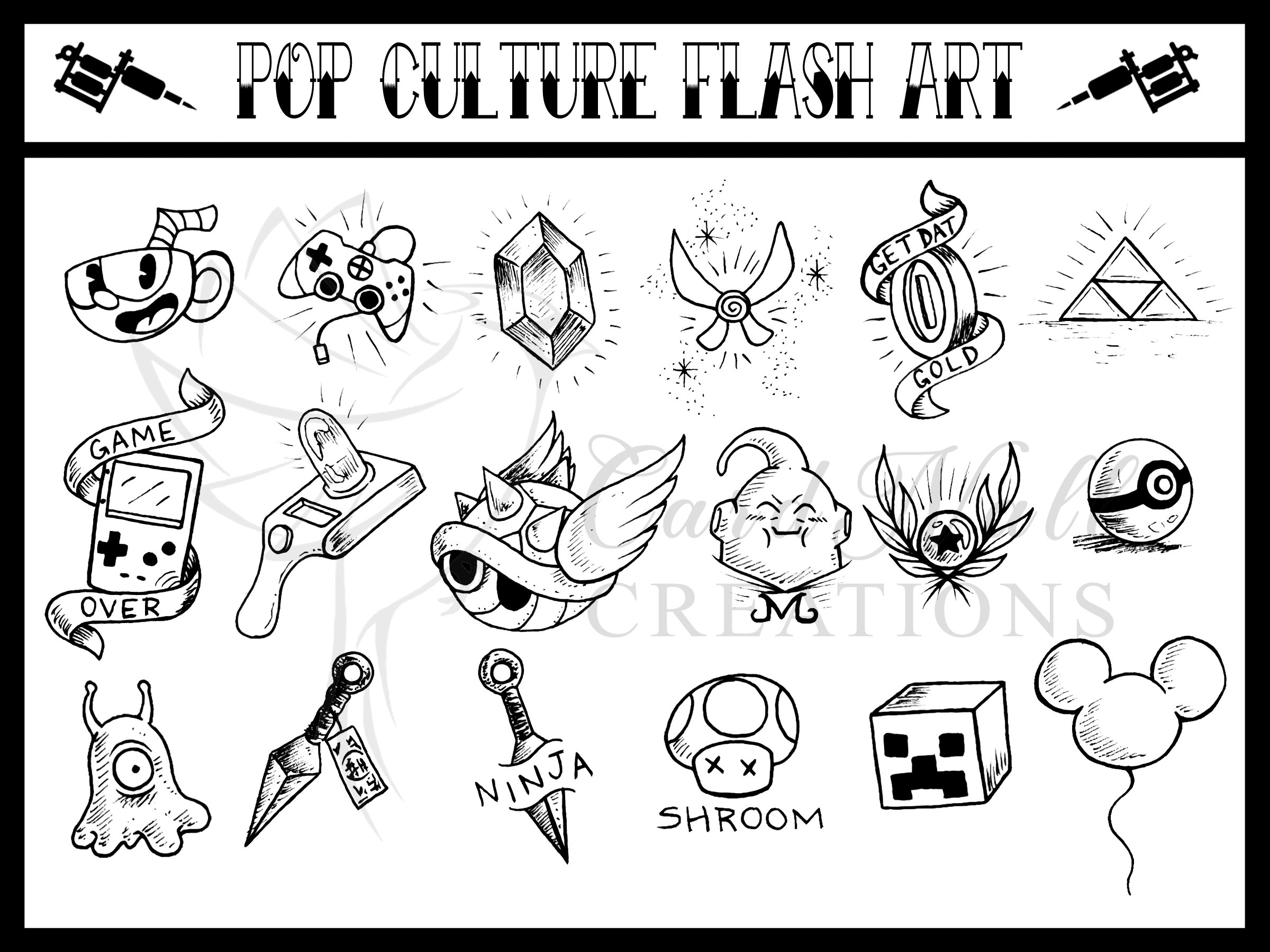 Flash tattoo designs vectors free download 1570 editable ai eps svg  cdr files