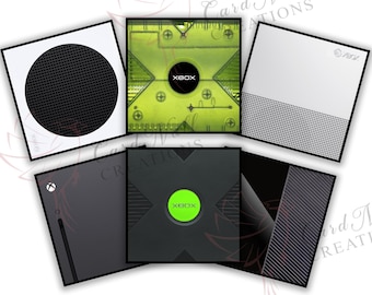 Video Game Console Drink Coaster Digital Files, Instant Download