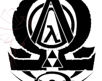 Peut inclure: Conception graphique en noir et blanc avec un symbole stylisé comprenant un grand « A » et un plus petit symbole lambda à l'intérieur. Le design comprend un triangle et un élément circulaire, le tout sur fond blanc.