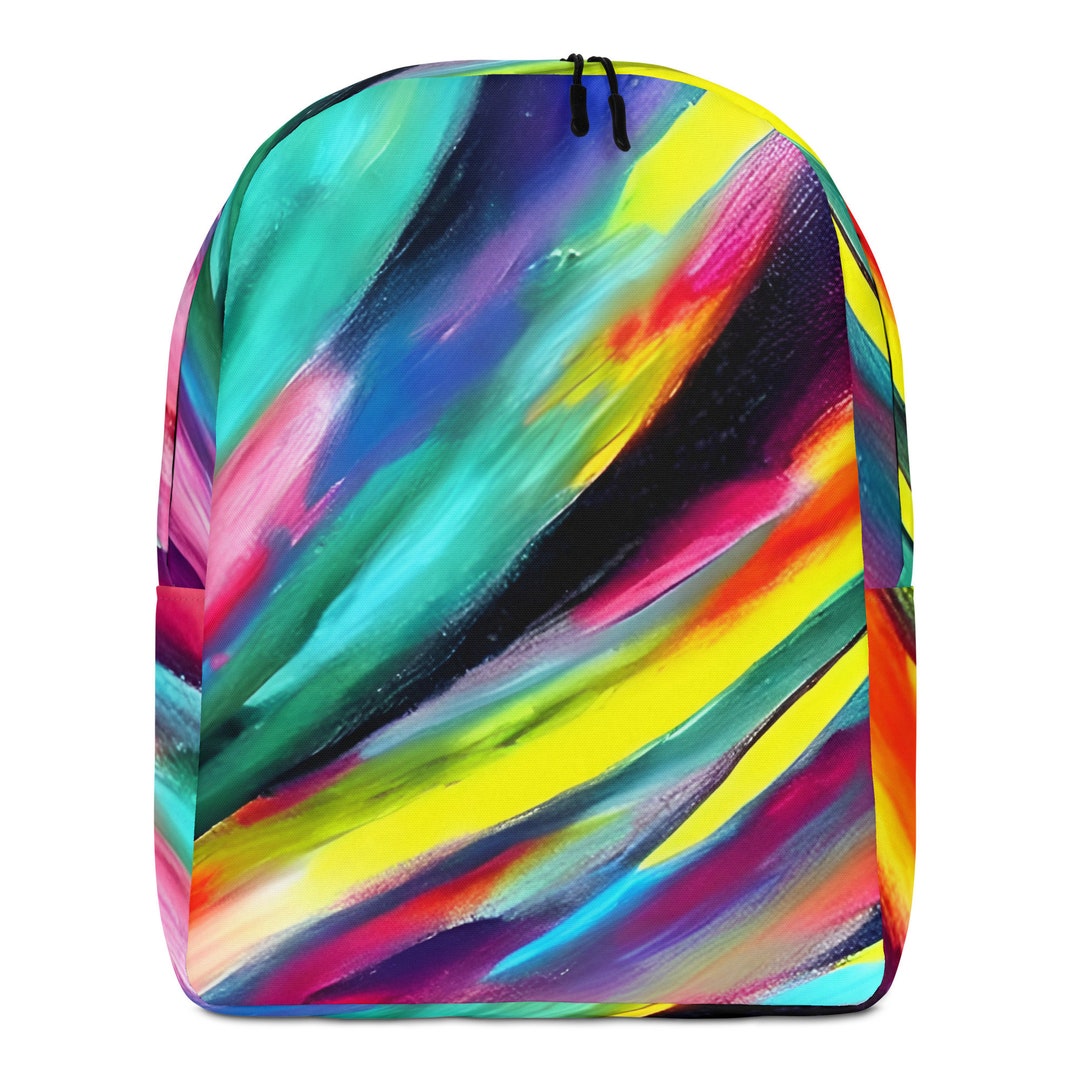 Color Waves Minimalist Backpack - Etsy