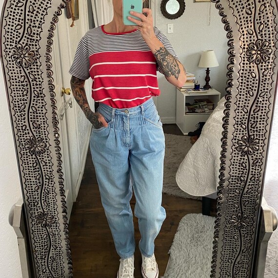 Gitano High-Waisted Tapered Jeans - image 1