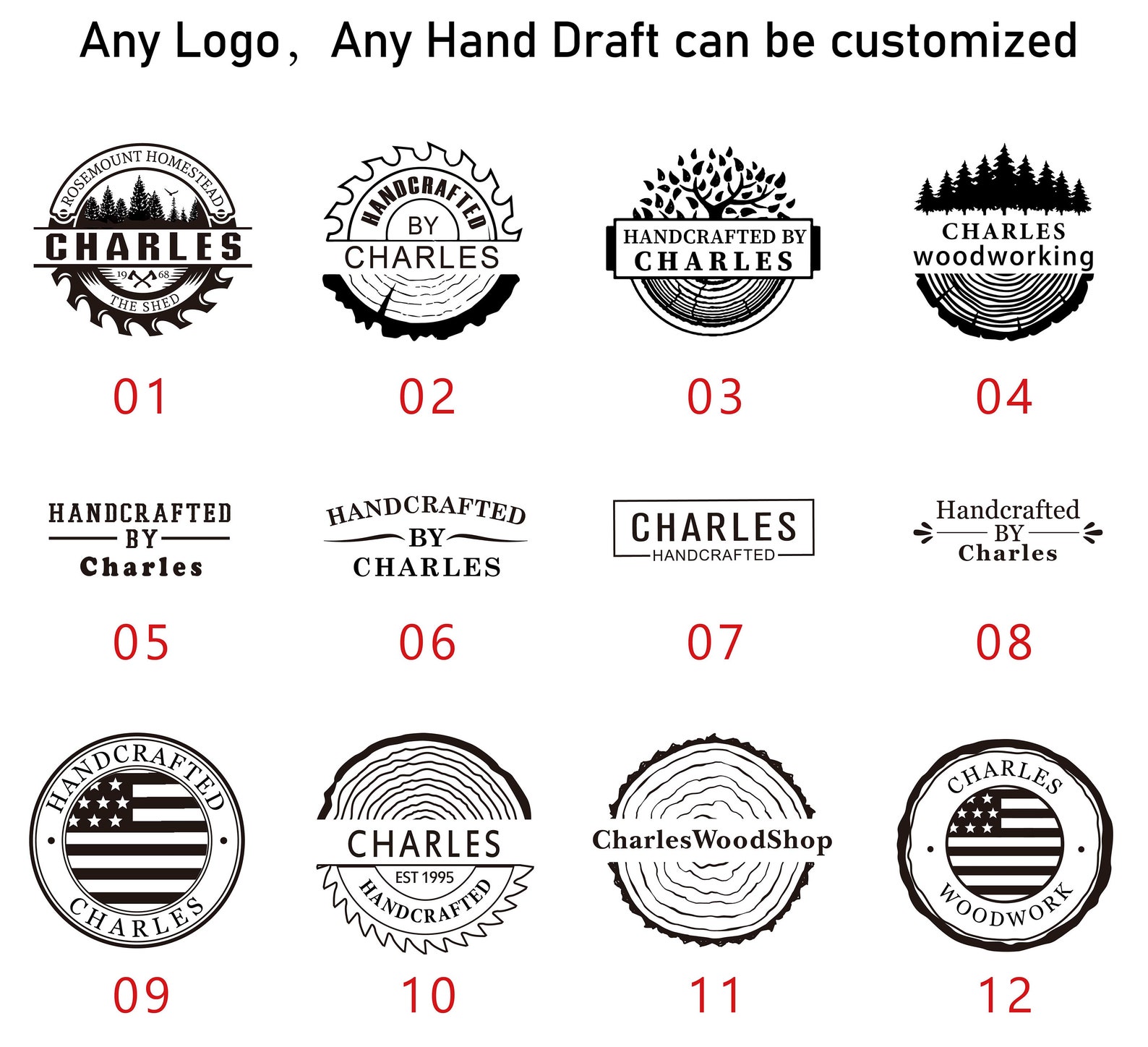 Custom Wood Burning Stampcustom Your Logo Branding Etsy