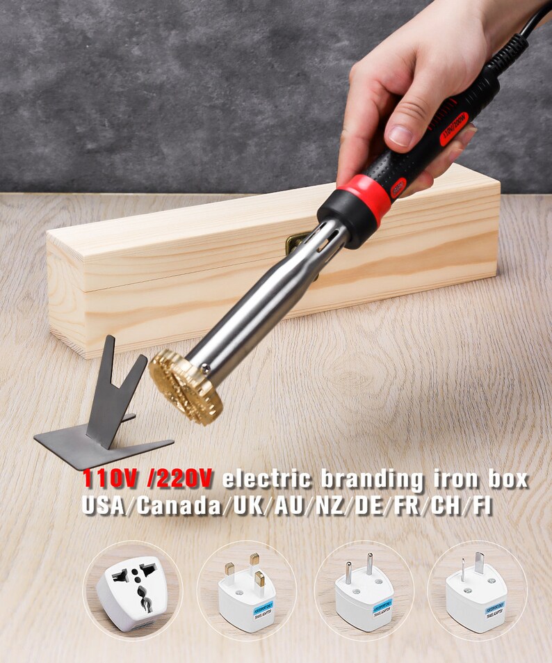 Custom Branding Iron for Woodworking Wood Burning Stamp US Etsy
