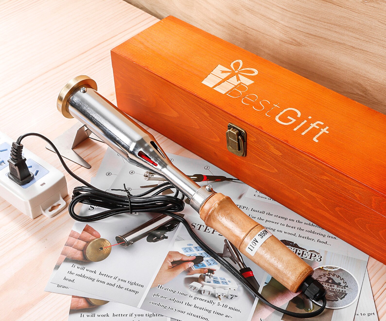 Custom Electric Branding Iron With Custom Stamp / Personalized Etsy