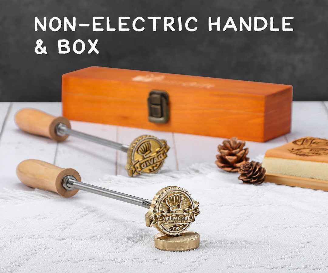 Gift Box Branding Iron, Custom Wood Brand Iron for Wood, Meat, Food