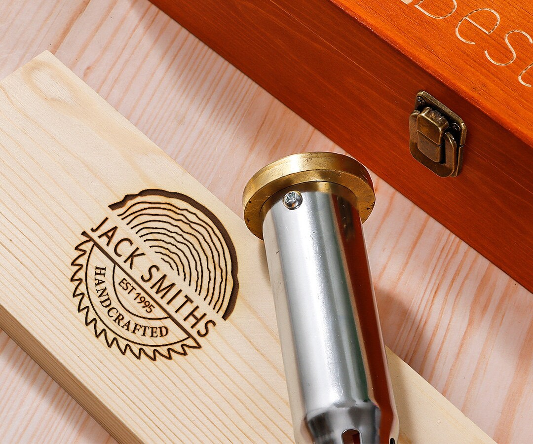 Custom Wood Burning Stampcustom Your Logo Branding Etsy