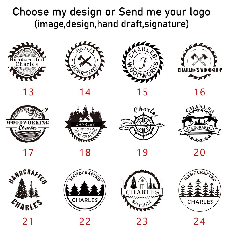 Custom Wood Burning Stampcustom Your Logo Branding Etsy