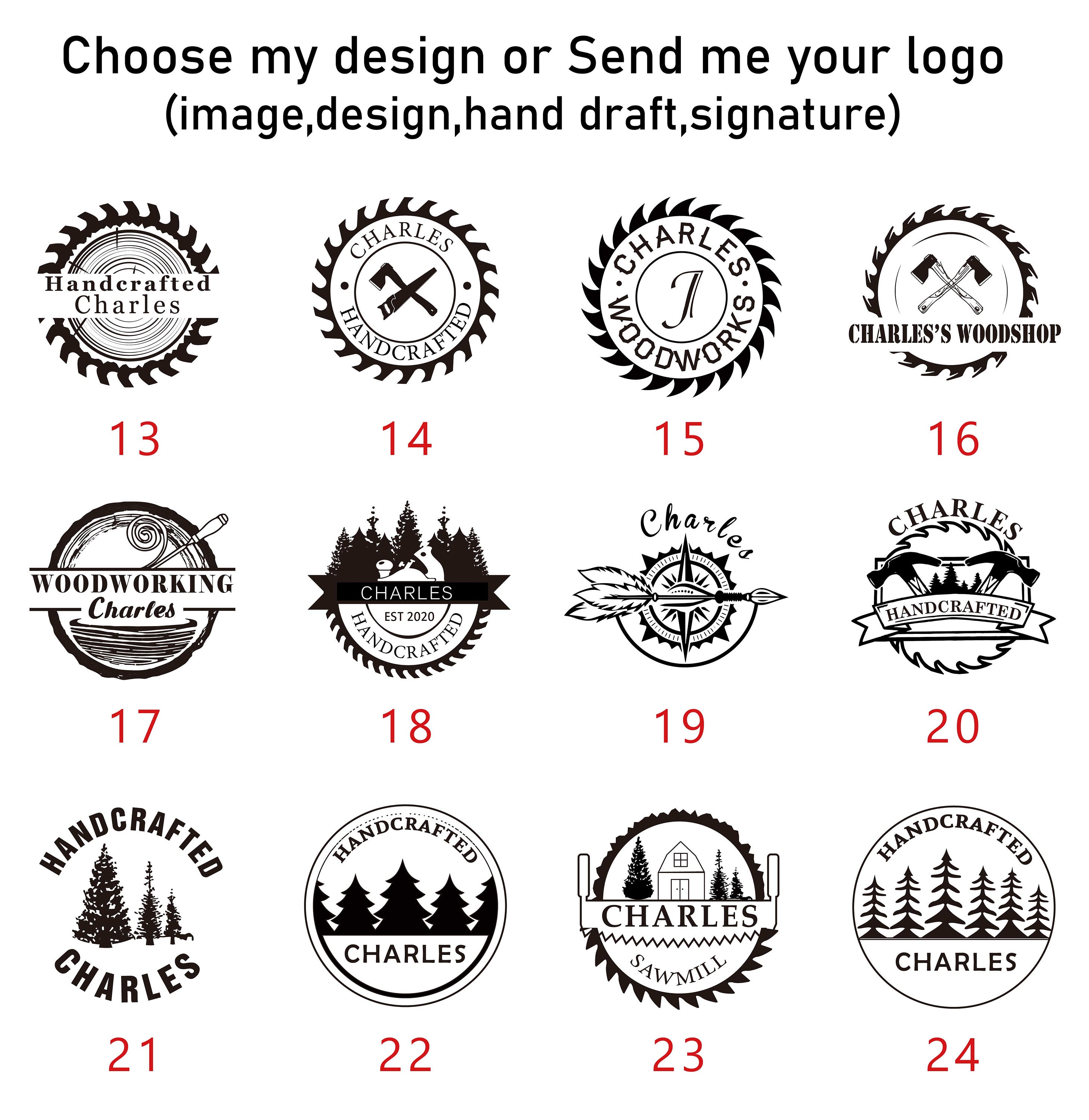 Custom Wood Burning Stampcustom Your Logo Branding Etsy