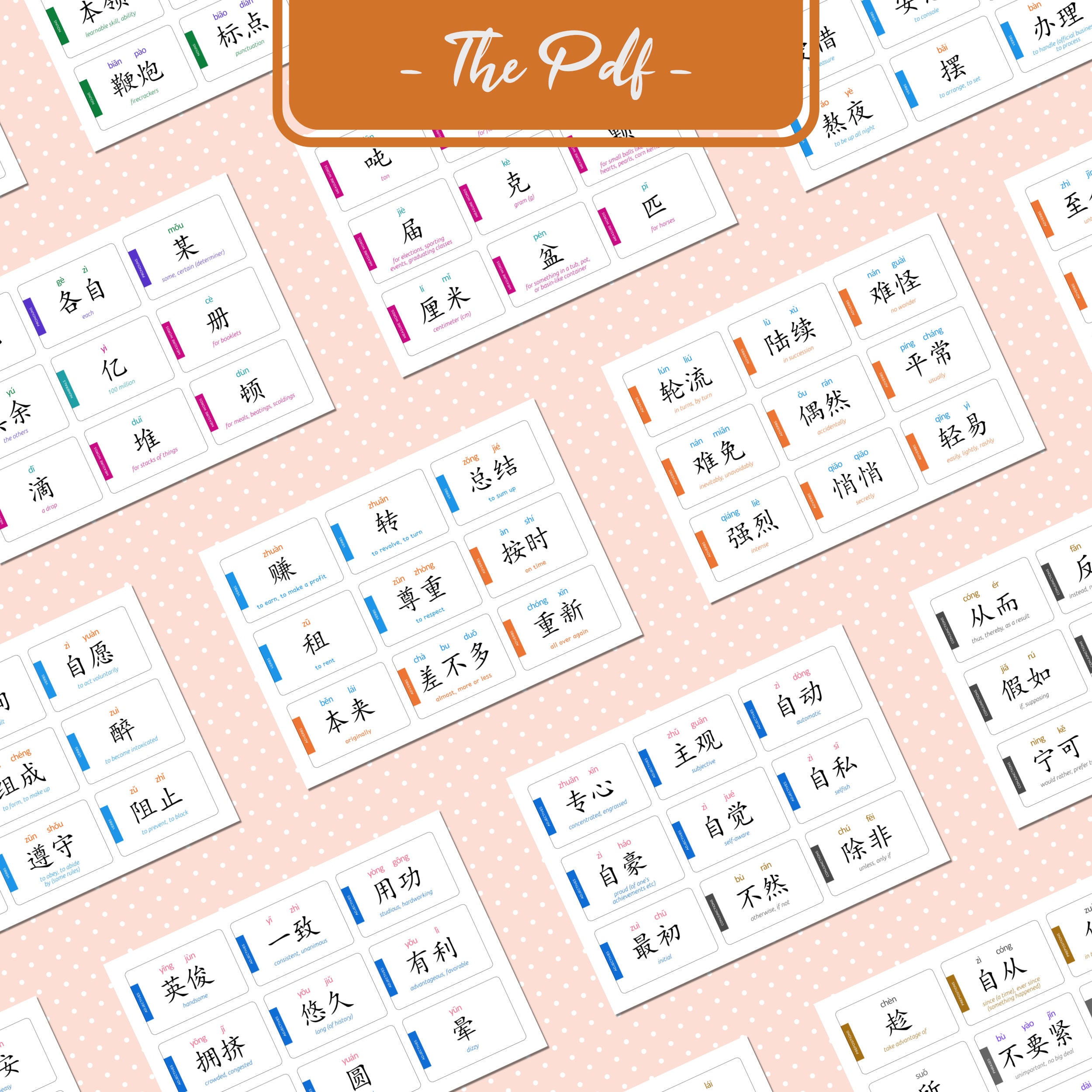 Printable HSK 5 Vocabulary List Flashcards | 1300 Words | Comprehensive ...