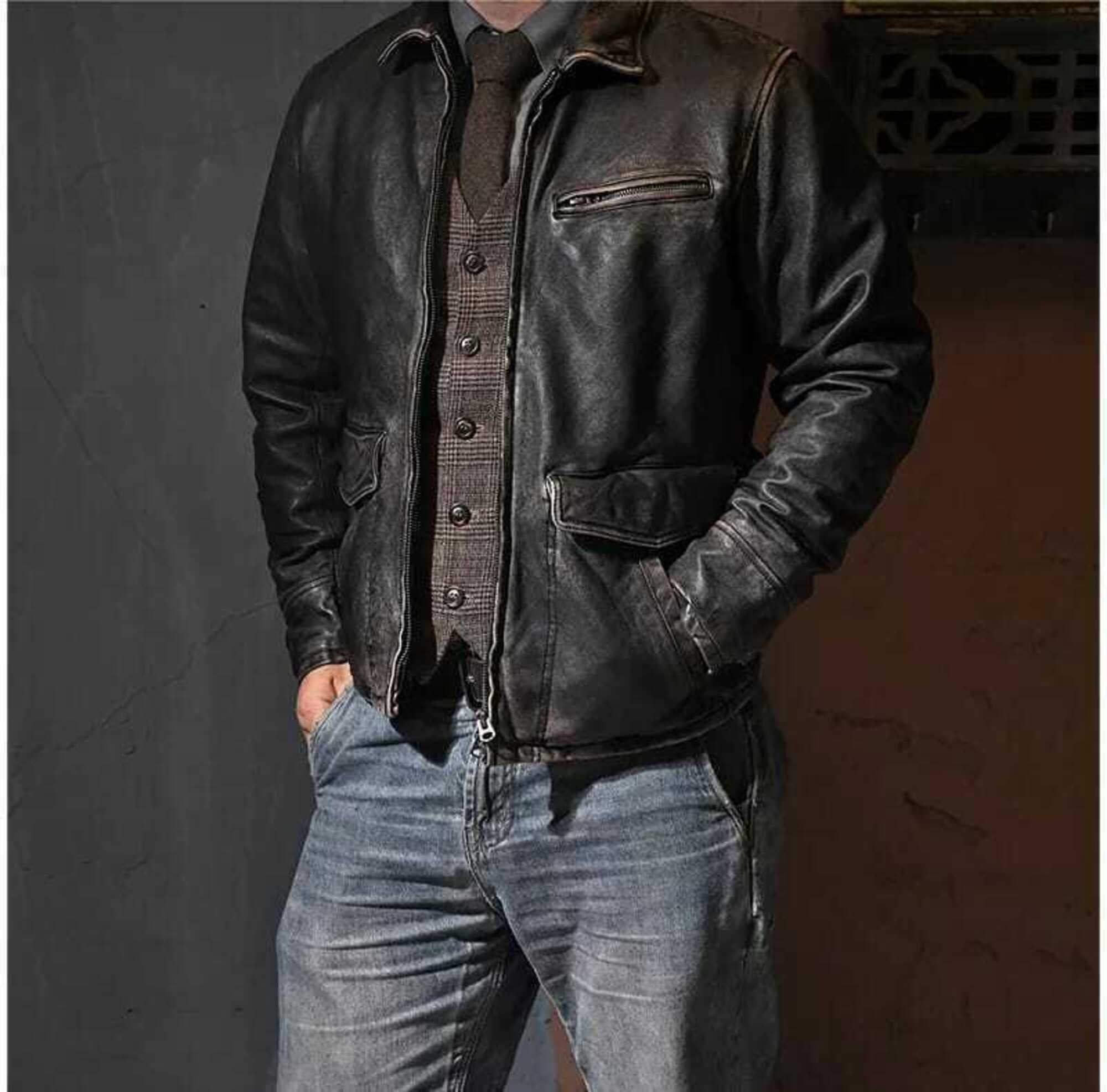 FADED SIGNATURE VARSITY JACKET - Faux leather jacket - black