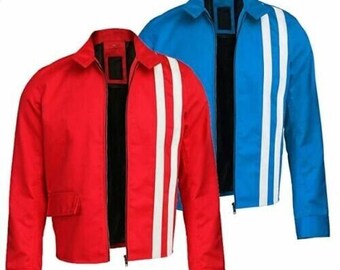 Veste à rayures blanches Elvis Presley Speedway pour hommes