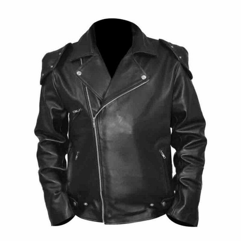  Mad Max Rockatansky - Chaqueta de cuero negra - Disfraz de  película Mel Gibson - Chaqueta de motocicleta negra - Chaqueta de cuero  para hombre, Negro - : Ropa, Zapatos y Joyería