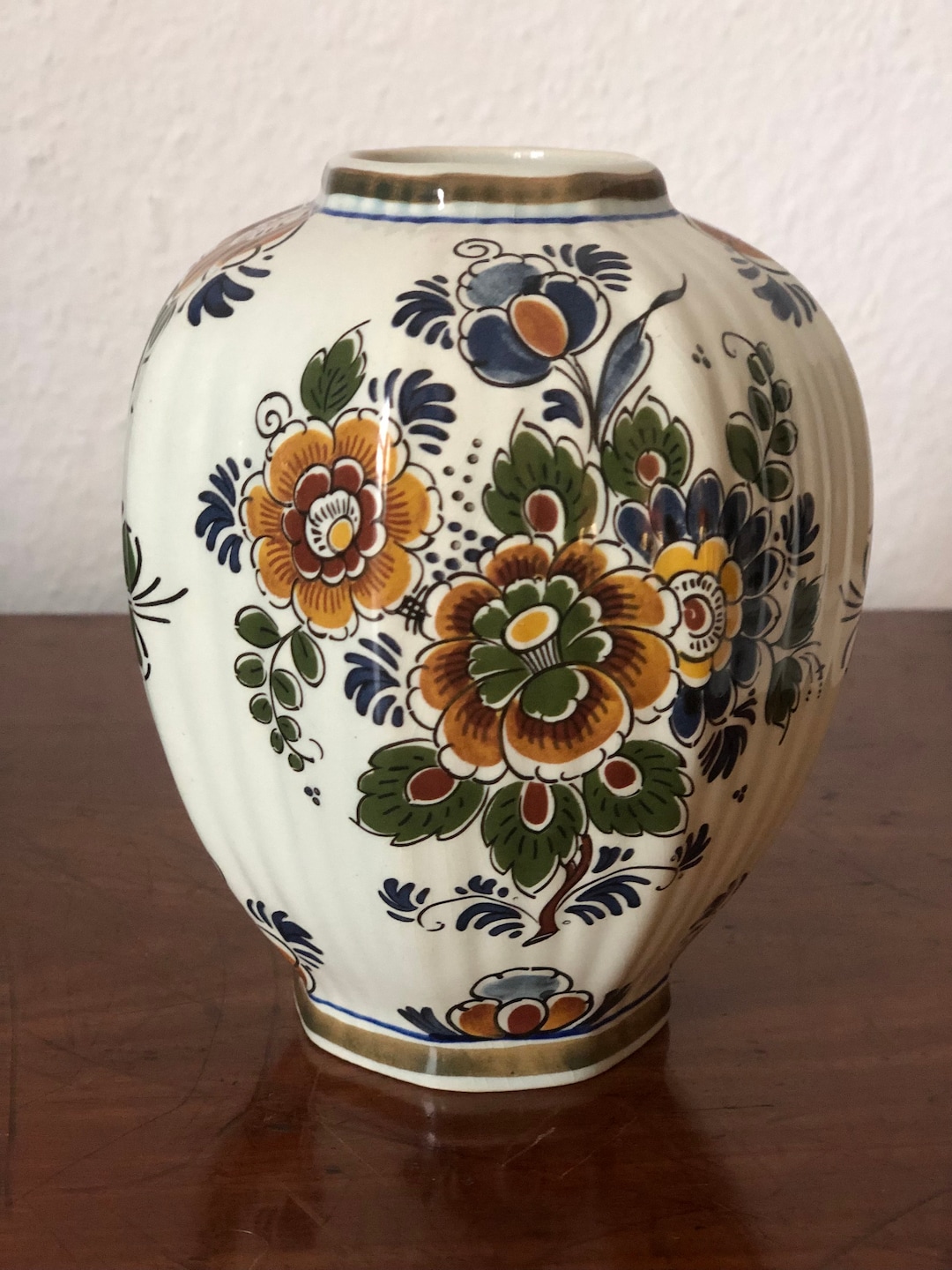 Vase Delft Polychrome Holland Hndwerk Etsy
