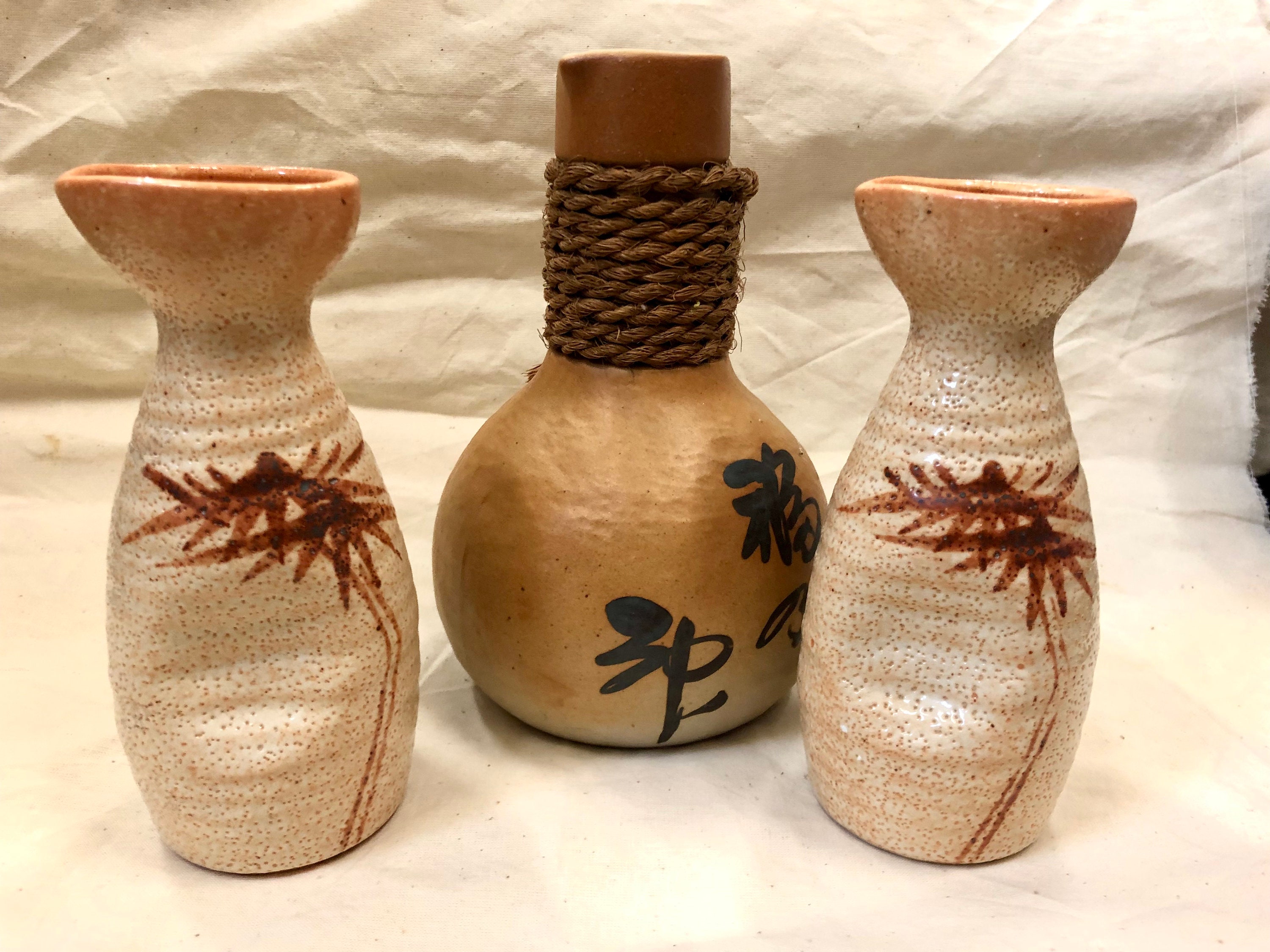 Japanese Saké Plum Wine Jars Set Etsy