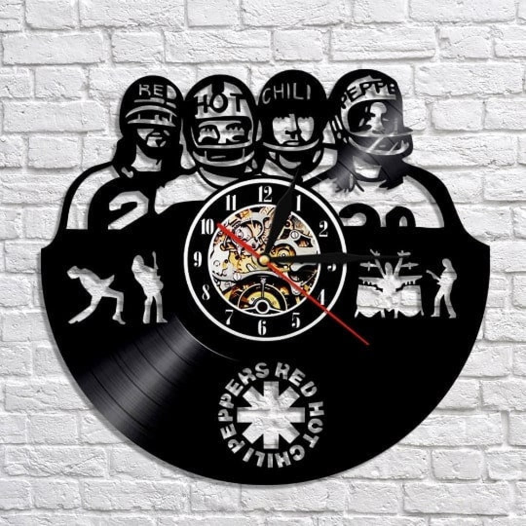 Red Hot Chili Peppers Vinyl Record Wall Clock Music Teacher Etsy