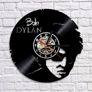 Bob Dylan Schallplatte Schallplatte Wanduhr Bob Dylan Deko Kunst für Musik zimmer Geschenk für Musiklehrer Jahrestag Geschenk für Kollegen