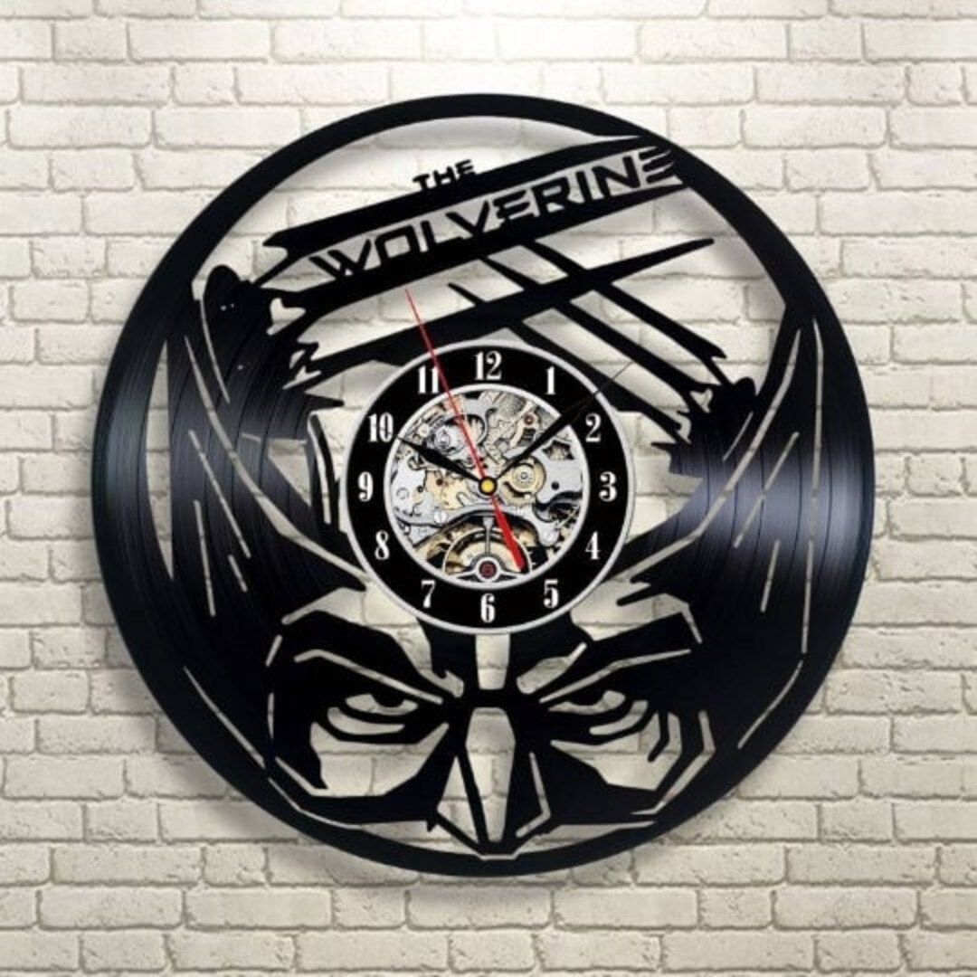 The Wolverine Vinyl Record Large Clock, Xmen Wall Decor, Superhero
