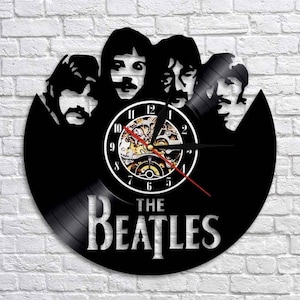 The Beatles Vinyl Record Large Wall Clock Rock Music Room Decor The Beatles Art Rock Music Gifts Bday Gifts For Him