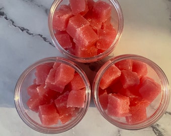 Solid Sugar Scrub Cubes (Watermelon)