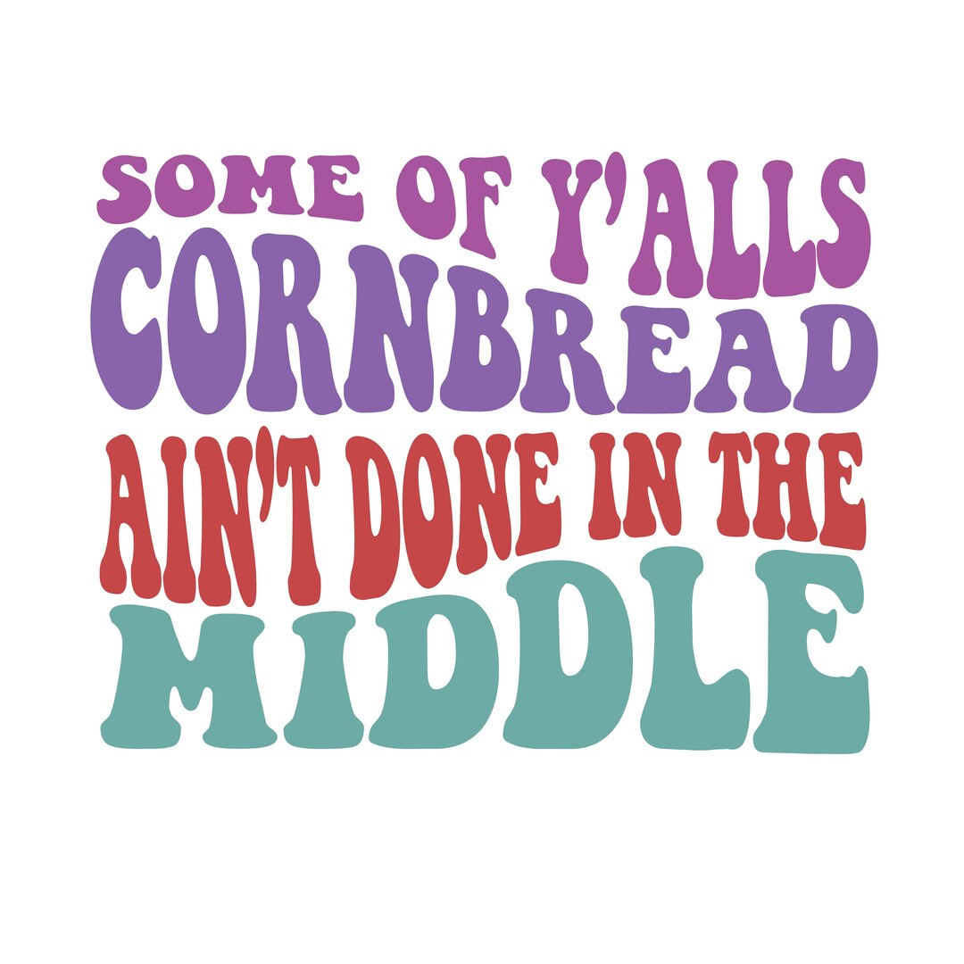 Some of Yalls CORNBREAD Aint Done in the Middle Etsy