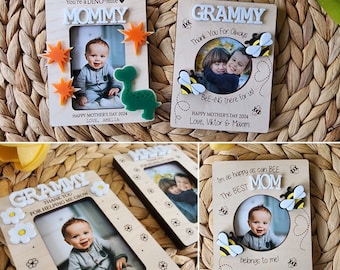 Mother's Day Bundle Digital Files, Mother's Day Fridge Photo Magnet SVG, Gift For Mom, Photo Frame SVG, Laser Cut File, Mother's Day File