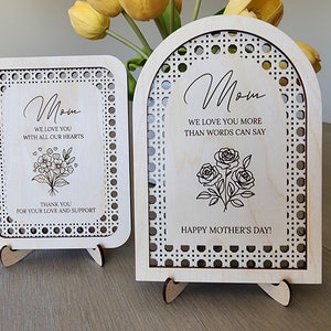 Signo del Día de las Madres SVG, Regalo del Día de las Madres SVG Archivo de corte, Archivo de corte láser del Día de las Madres Glowforge, Archivos de corte láser Regalo de mamá, Feliz Día de la Madre SVG