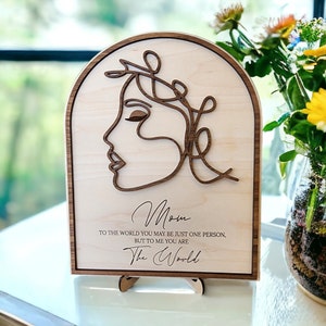 Sinal abstrato do Dia das Mães SVG, Line Art Dia das Mães, Arquivo de corte a laser do Dia das Mães Glowforge, Arquivos de corte a laser Presente da mãe, Feliz Dia das Mães SVG