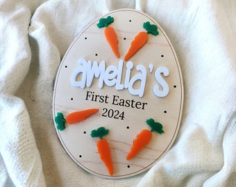 Easter Egg Tag Laser File Carrots, My First Easter Sign Svg, Easter SVG Laser Cut Files, Easter Basket Tag SVG File, Kids Easter Files