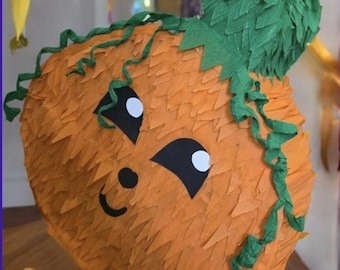 Piñata a forma di zucca fatta a mano – Ispirata all'autunno e ad Halloween