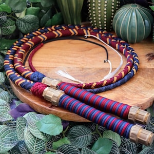 Steampunk like paracord Bullwhip custom made