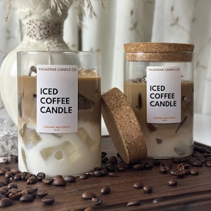 Candela profumata al caffè freddo: profumo di caramello macchiato