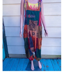 Beautiful boho hippie patchwork jumpsuit