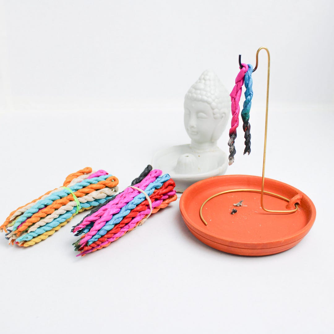 Meditation Rope Handmade Tibetan/hindu Rope Incense - Aromatherapy | Natural Herbs for ...