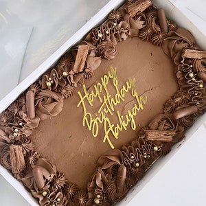 Tray bake/cake topper