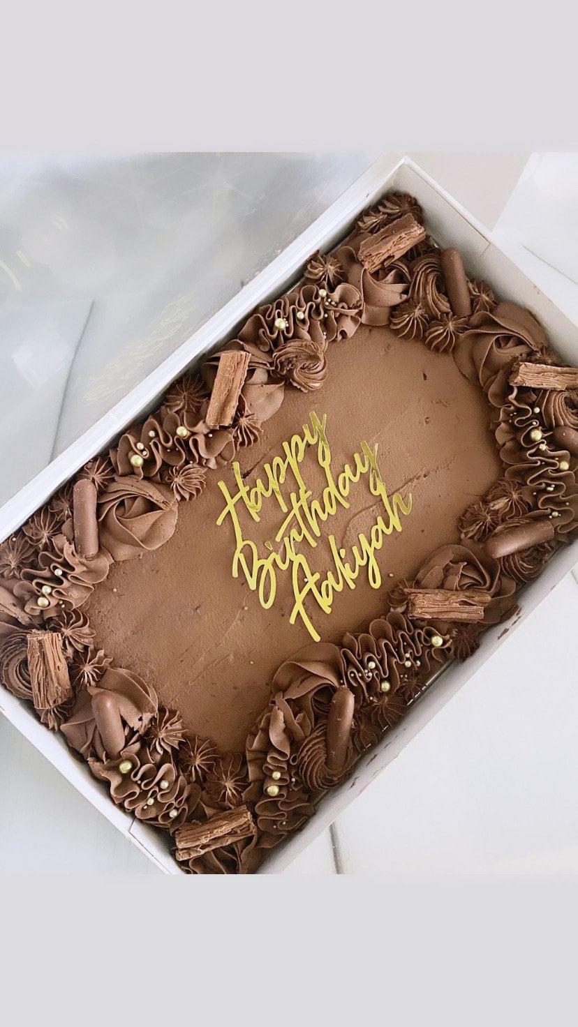 Tray Bake/cake Topper UK