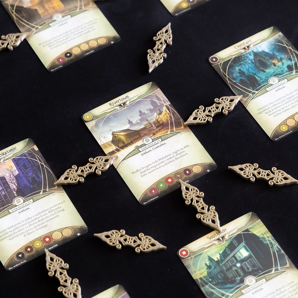 Arkham Horror LCG Location Path Markers Upgrade Single Double sided Arrows for Card Game