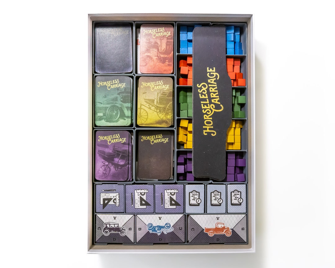 Horseless Carriage Board Game Insert Organizer - Etsy