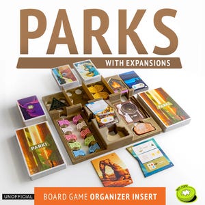 Parks Organizer Insert for Board Game with Expansions