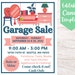 Editable and Printable Garage Sale Event Flyer Template, Instant ...
