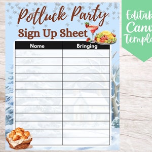 Mall för anmälningsblankett för snöflingor, redigerbar och utskrivbar direktnedladdningsbar mall för deltagande i knytkalasfest