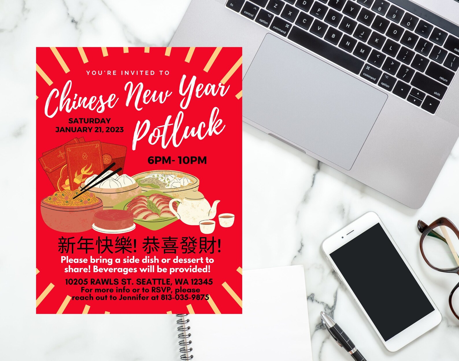 chinese new year potluck leonardtown high school 2025